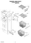 Diagram for 04 - Freezer Liner Parts