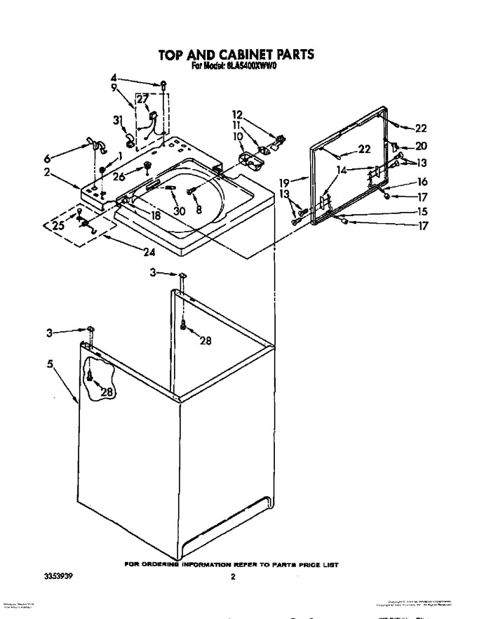 Diagram for 6LA5400XWF0