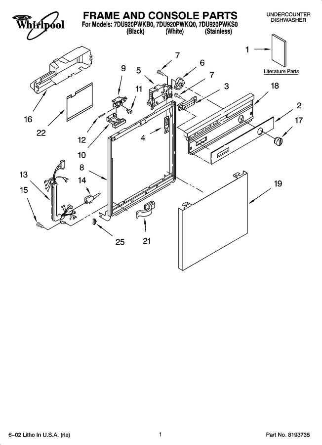 Diagram for 7DU920PWKQ0