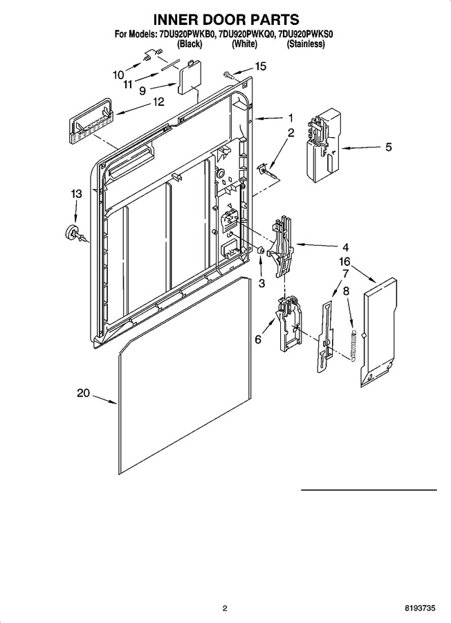 Diagram for 7DU920PWKQ0