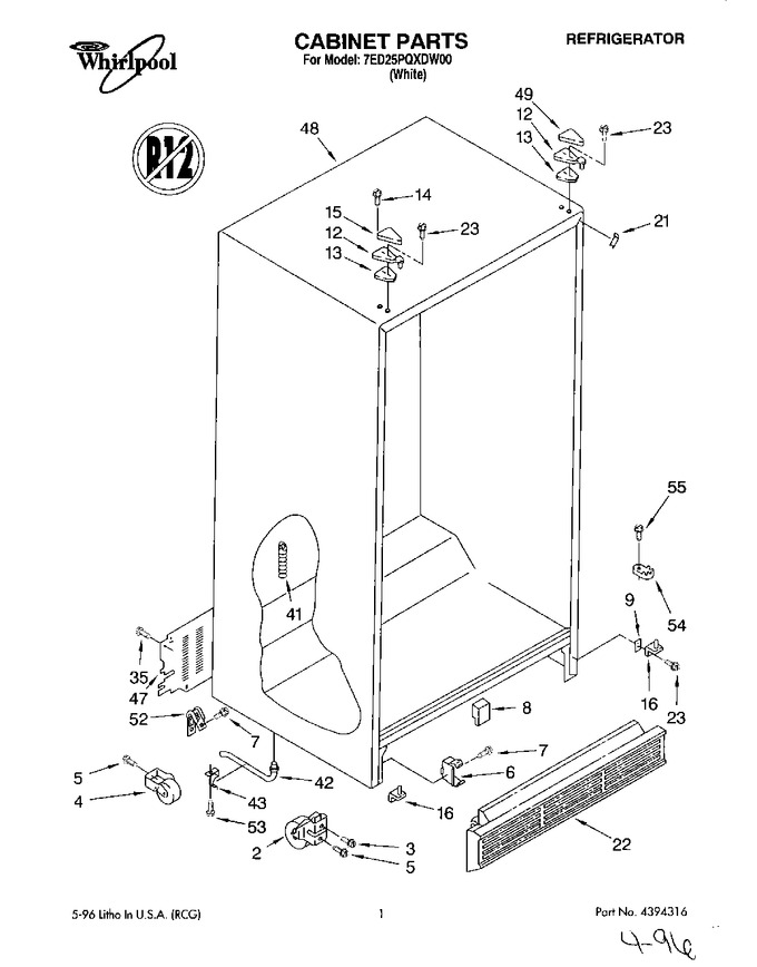 Diagram for 7ED25PQXDW00