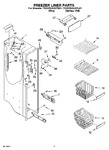 Diagram for 04 - Freezer Liner Parts