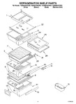 Diagram for 03 - Refrigerator Shelf Parts