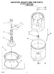 Diagram for 03 - Agitator, Basket And Tub Parts