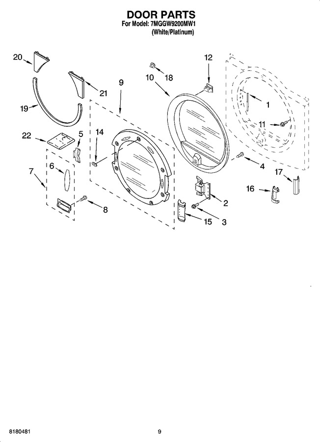 Diagram for 7MGGW9200MW1