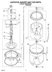 Diagram for 03 - Agitator, Basket And Tub Parts