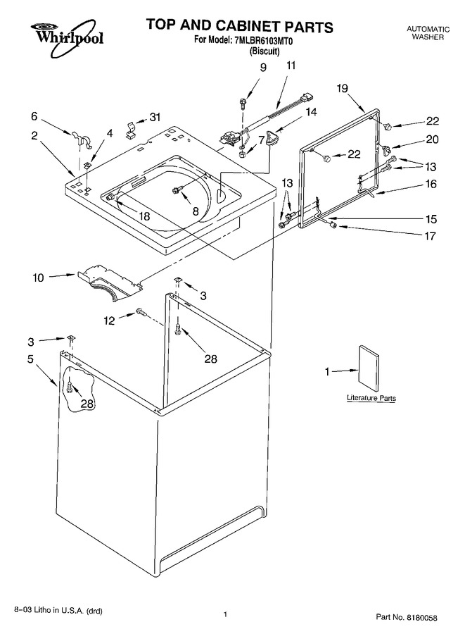 Diagram for 7MLBR6103MT0