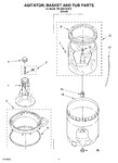 Diagram for 03 - Agitator, Basket And Tub Parts