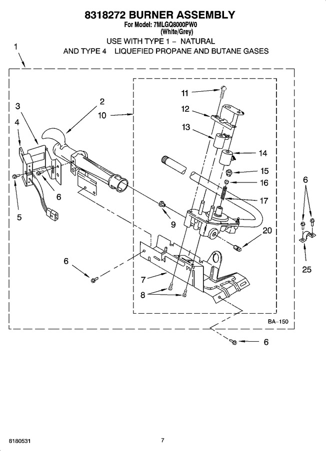 Diagram for 7MLGQ8000PW0