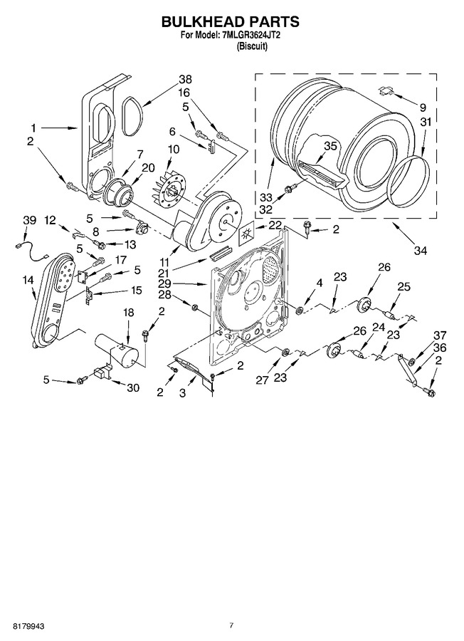 Diagram for 7MLGR3624JT2