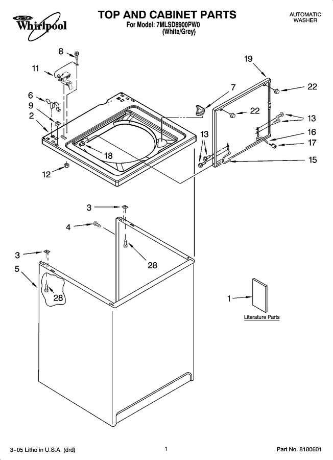 Diagram for 7MLSD8900PW0