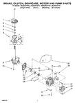 Diagram for 04 - Brake, Clutch, Gearcase, Motor And Pump Parts