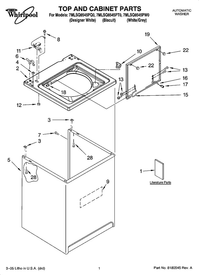 Diagram for 7MLSQ8545PW0