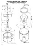 Diagram for 03 - Agitator, Basket And Tub Parts