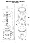 Diagram for 03 - Agitator, Basket And Tub Parts