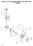 Diagram for 04 - Brake, Clutch, Gearcase, Motor And Pump