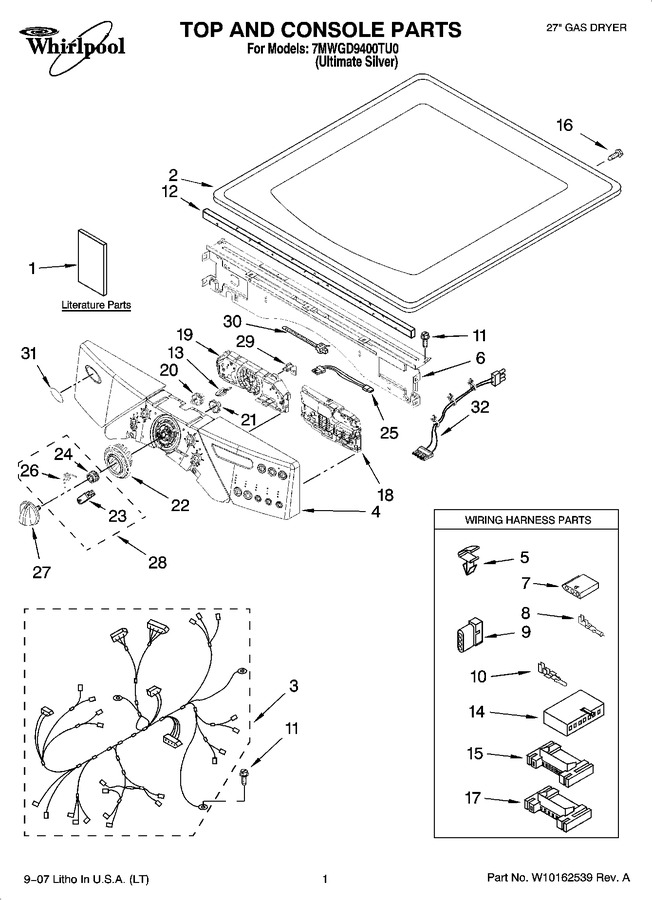 Diagram for 7MWGD9400TU0