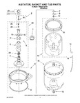 Diagram for 03 - Agitator, Basket And Tub Parts