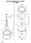 Diagram for 03 - Agitator, Basket And Tub Parts