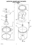 Diagram for 03 - Agitator, Basket And Tub Parts