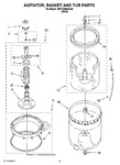 Diagram for 03 - Agitator, Basket And Tub Parts