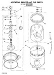 Diagram for 03 - Agitator, Basket And Tub Parts