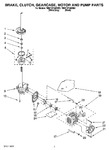 Diagram for 04 - Brake, Clutch, Gearcase, Motor And Pump Parts