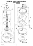 Diagram for 03 - Agitator, Basket And Tub Parts