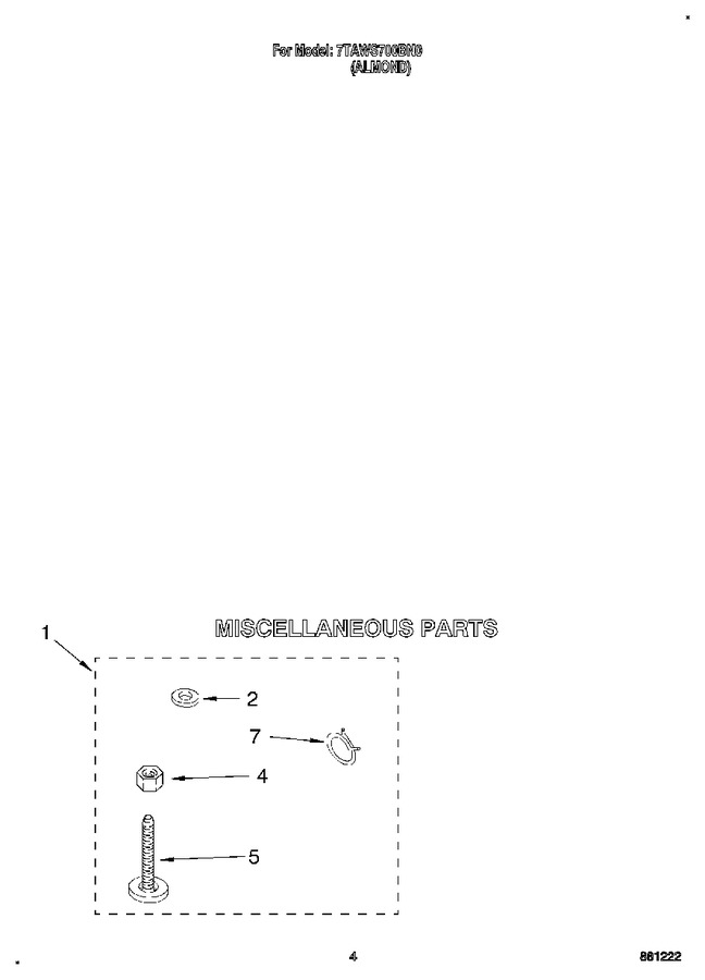 Diagram for 7TAWS700BN0