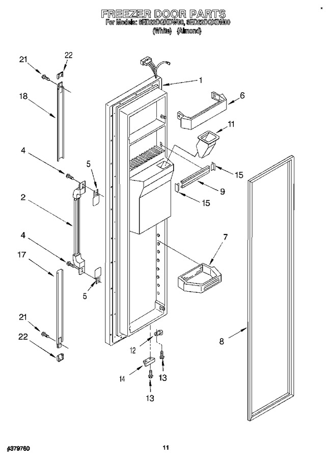 Diagram for 8ED22DQXDW00