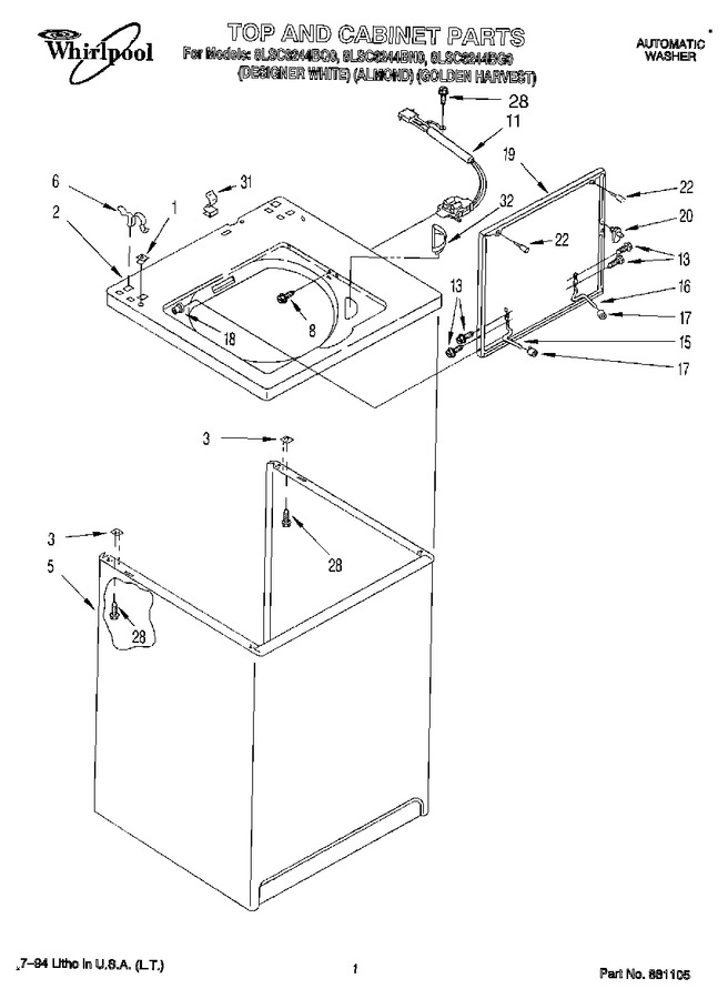 Diagram for 8LSC6244BW0