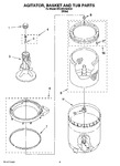 Diagram for 05 - Agitator, Basket And Tub Parts