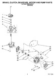 Diagram for 05 - Brake, Clutch, Gearcase, Motor And Pump Parts