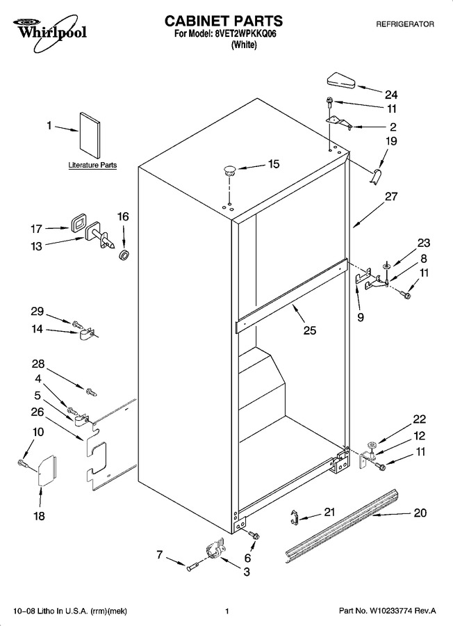 Diagram for 8VET2WPKKQ06