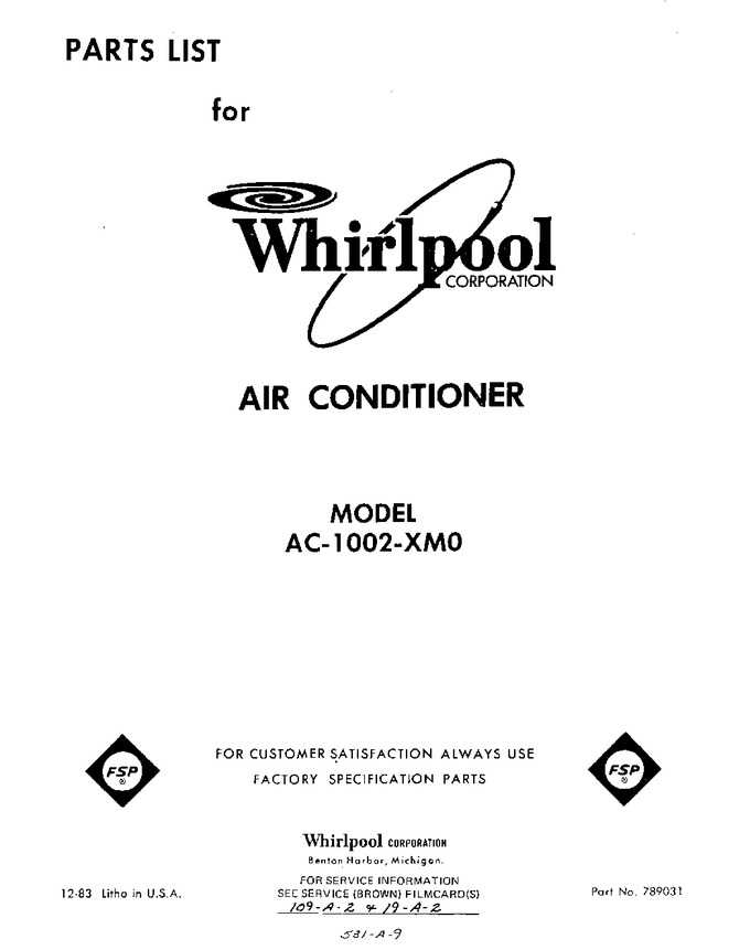 Diagram for AC1002XM0