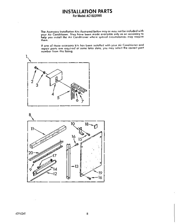 Diagram for AC1022XW0