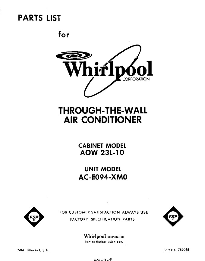 Diagram for ACE094XM0