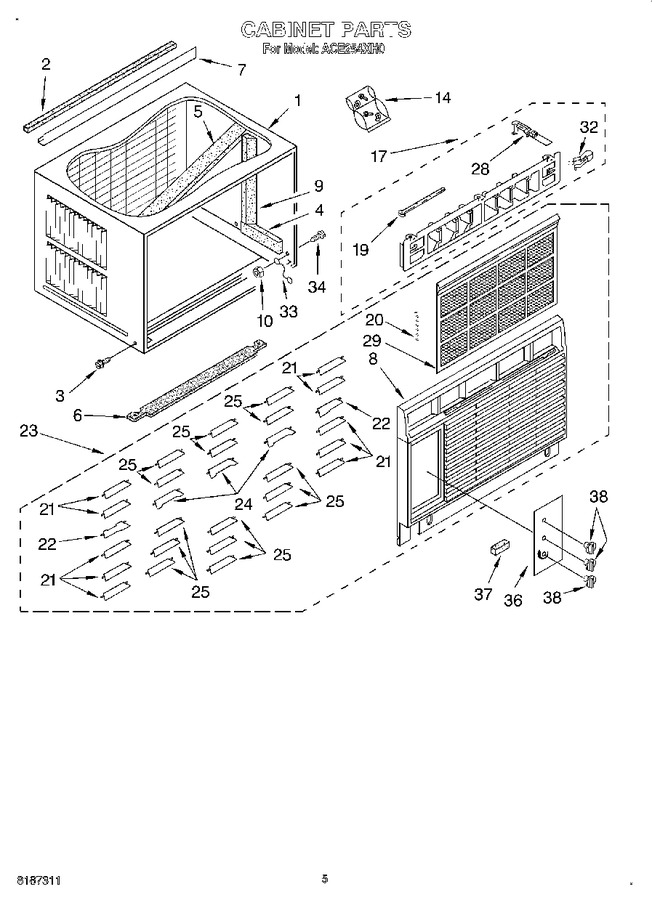 Diagram for ACE254XH0