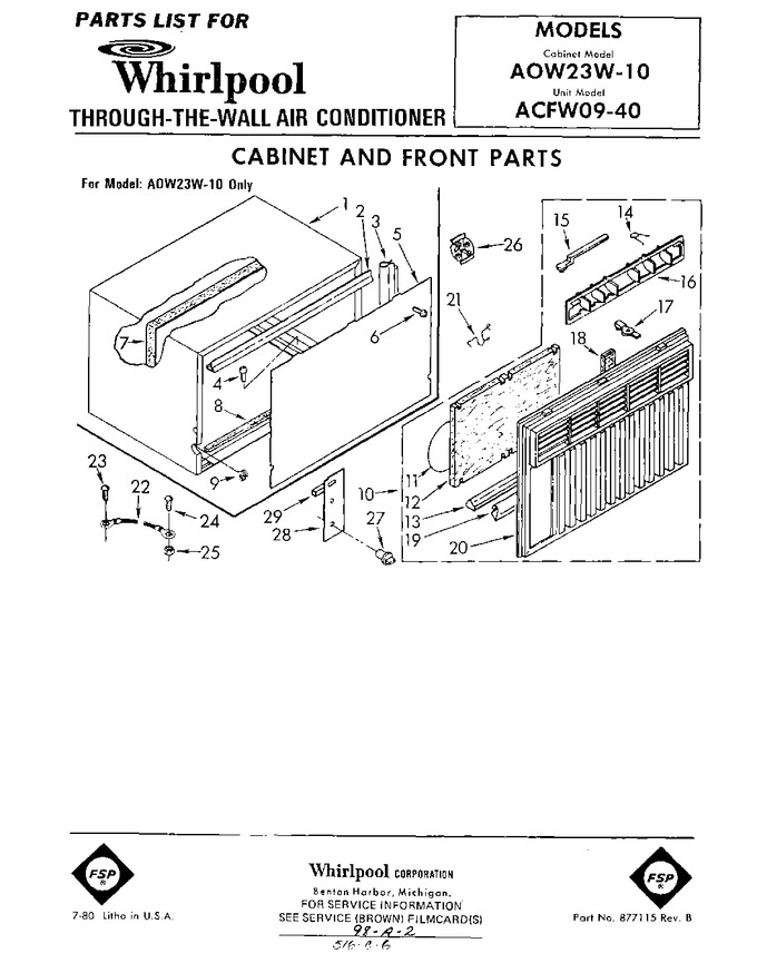 Diagram for ACFW0940