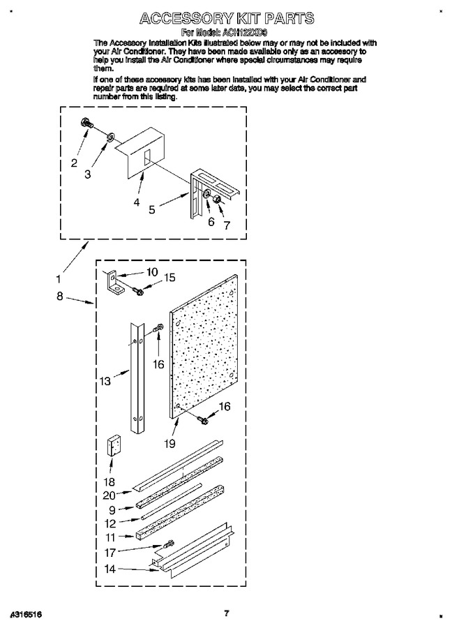 Diagram for ACH122XD0