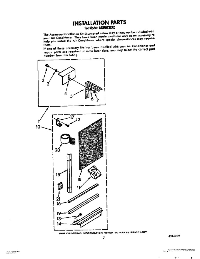 Diagram for ACM072XX0