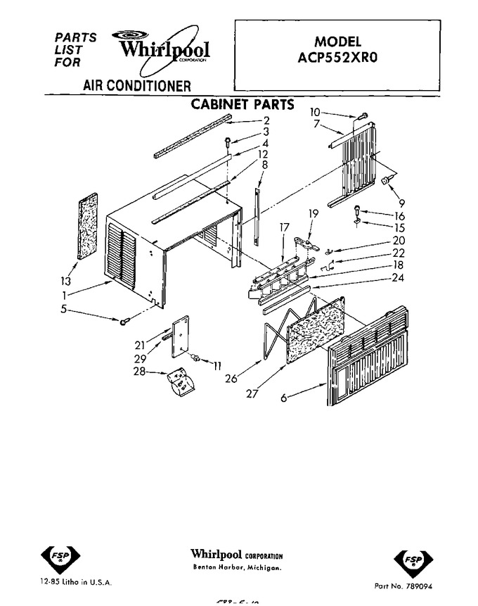 Diagram for ACP552XR0