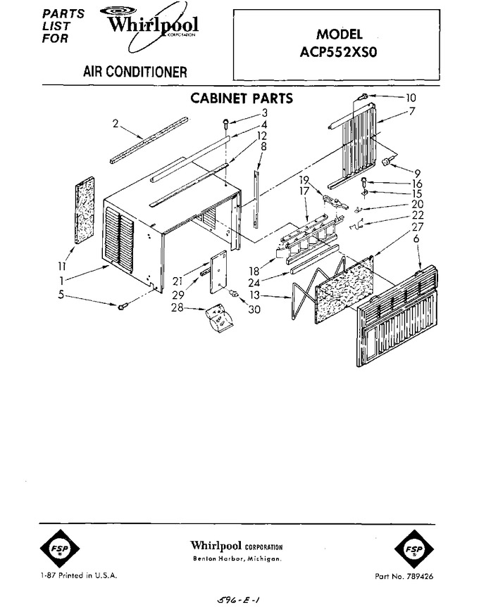 Diagram for ACP552XS0