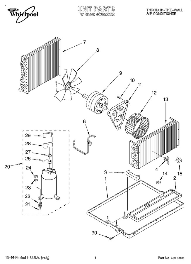 Diagram for ACU072XE2