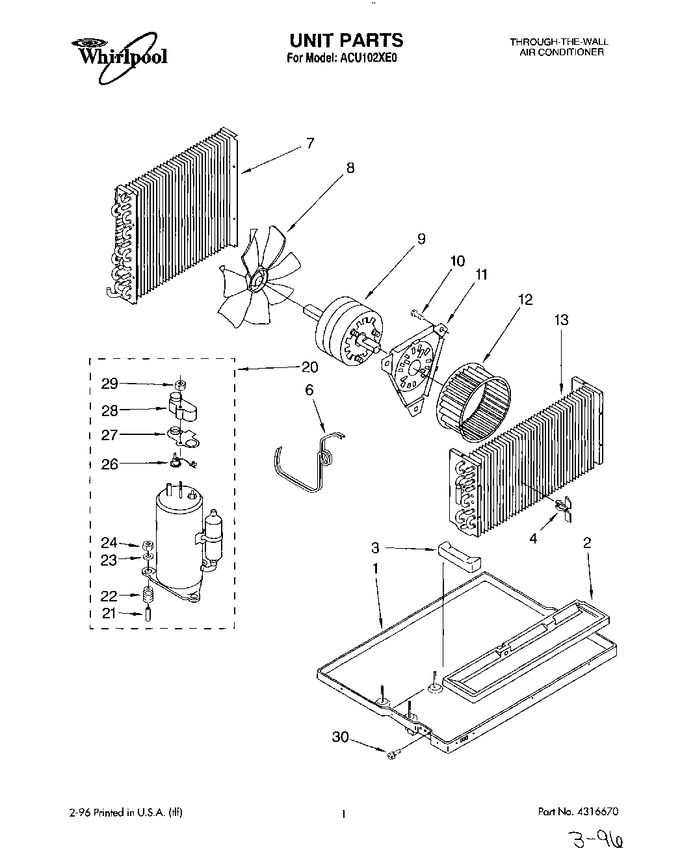 Diagram for ACU102XE0