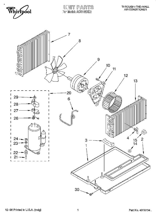 Diagram for ACU102XE2