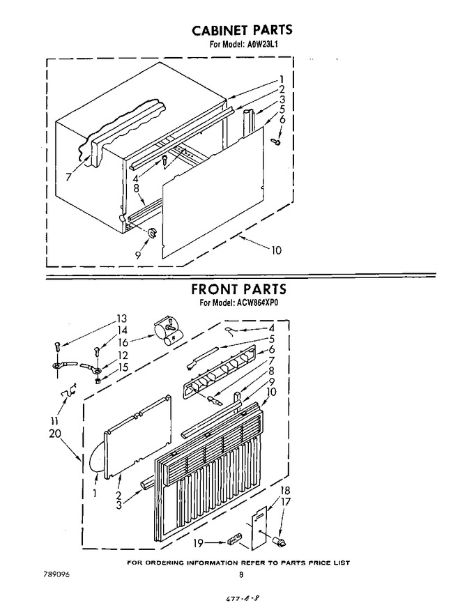 Diagram for ACW864XP0