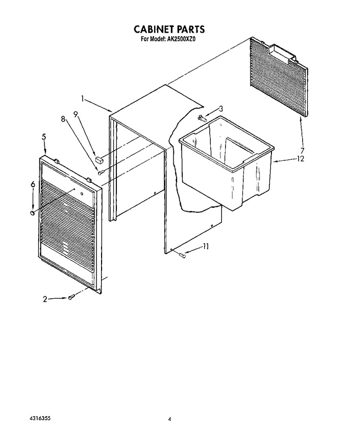 Diagram for AK2500XZ0