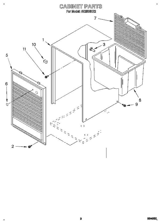 Diagram for AK2500XZ2