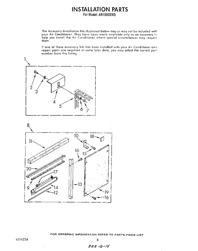 Diagram for AR1000XW0